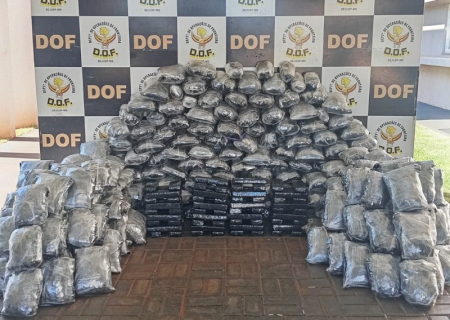 Morador em MG é preso em Laguna Carapã com 170 quilos de maconha