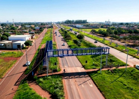 Segurança: passarela na região do Guaicurus começa a ganhar forma