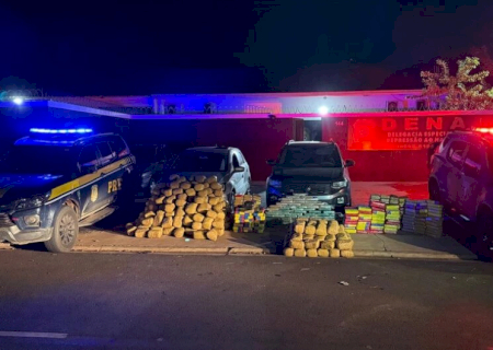 Perseguição termina com apreensão de maconha e cocaína