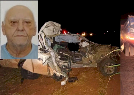 Pecuarista morre ao bater caminhonete na traseira de caminhão na BR-262 (vídeo)