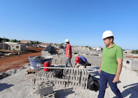 Obras de 198 moradias populares em Dourados chegam a 30% de execução