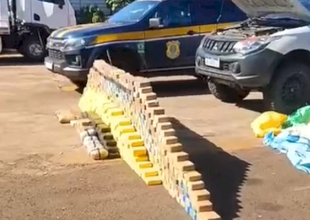 Polícia intercepta cerca de 590 kg de cocaína na MS-080 e prende três envolvidos