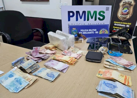 Operação prende quatro suspeitos e apreende drogas, armas e munições em Rio Brilhante
