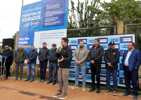 Prefeitura retoma obras do setor hortifrutigranjeiro da Feira Central de Dourados