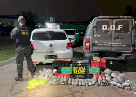 Perseguição termina com homem preso com mais de 200kg de drogas