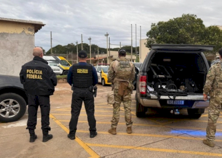 Operação da PF prende envolvidos em contrabando na fronteira de MS com o Paraguai