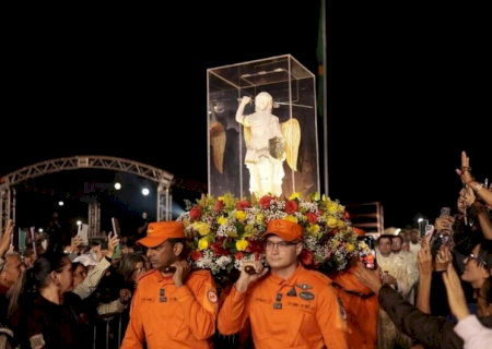 MS recebe imagem de São Miguel em peregrinação do Instituto Hesed