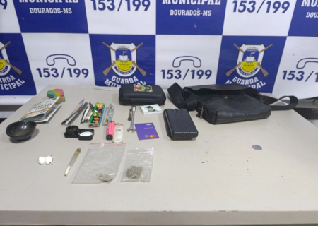 Homem é preso por tráfico após tentar fugir da Guarda Municipal em Dourados