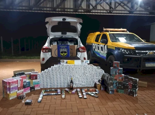 Casal é flagrado com R$ 108 mil em mercadorias do Paraguai na MS-162