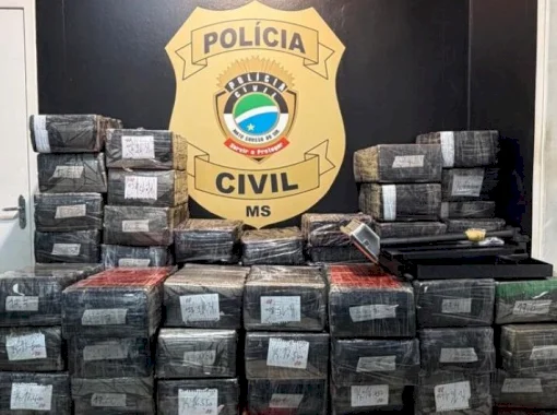 Carga de 1,6 tonelada de maconha é interceptada e veículo furtado recuperado