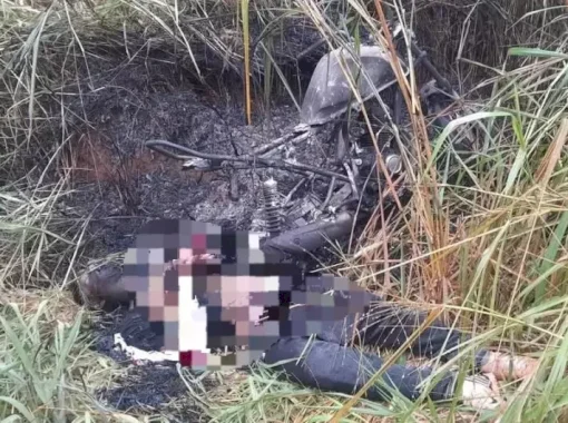 Corpo de homem é encontrado carbonizado e com as mãos amarradas