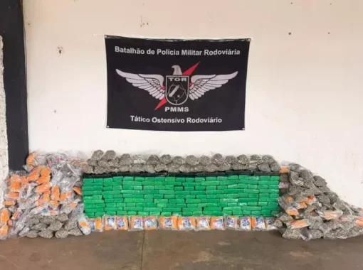Polícia Rodoviária apreende 245 quilos de drogas na fronteira
