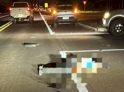 Mulher é atropelada por carreta e marido acaba preso suspeito do crime