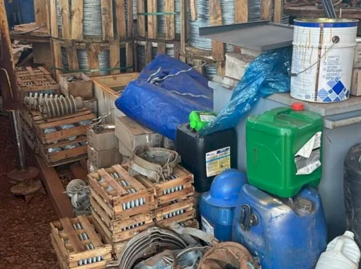 Força-tarefa recupera materiais elétricos furtados avaliados em mais de R$ 2,5 milhões