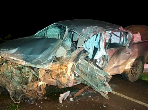 Vereador de Angélica conduzia caminhonete que bateu de frente com carreta
