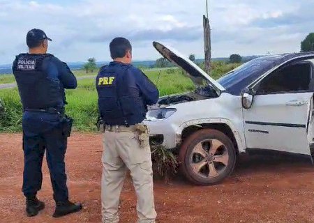 PRF e PM apreendem uma tonelada de maconha em Guia Lopes (MS)