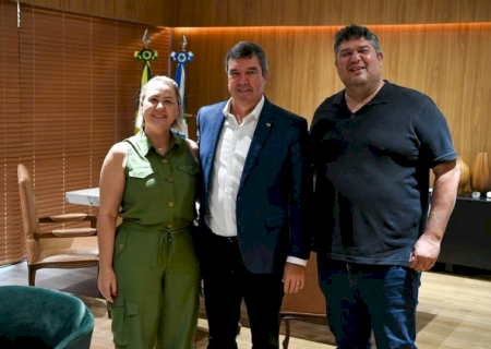 Liandra e Yuri Reafirmam Compromisso de Riedel com a Reconstruçâo de Dourados