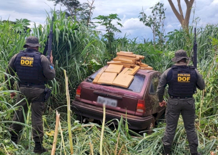 Veículo com mais de 380 quilos de maconha é apreendido pelo DOF em Itaporã
