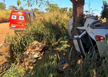 Caminhonete bate em árvore e quatro trabalhadores rurais morrem em MS