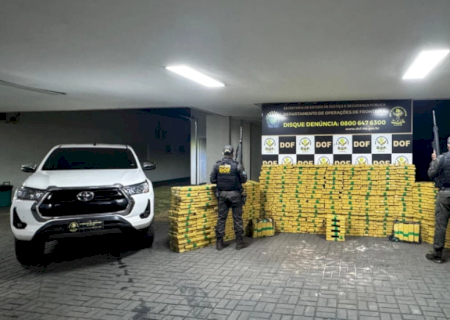 Dupla de traficantes é presa com 2,1 toneladas de maconha próximo ao Rio Dourados