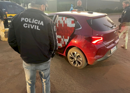 Ação conjunta da Denar e PRF apreende Onix roubado com 1,6 tonelada de maconha