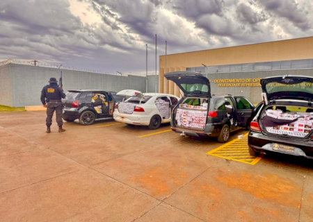 Seis pessoas são presas com carros lotados de cigarros contrabandeados