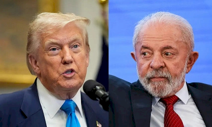 Lula conversa com Trump e pede fim de tarifaço a produtos brasileiros