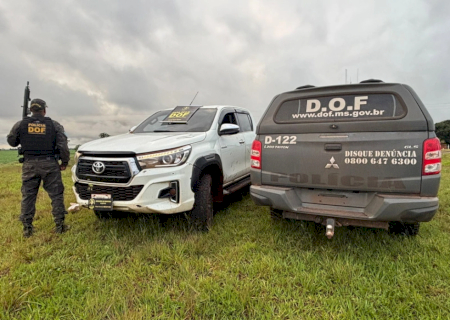 Paraguaios são presos em Ponta Porã com caminhonete roubada no Paraná