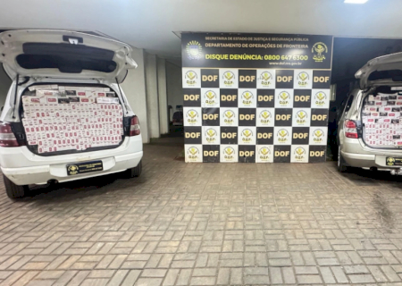 DOF apreende veículos abarrotados com cigarros do Paraguai em Vila Vargas