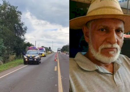Caminhoneiro morre após veículo sair da pista e bater em árvore na BR-163