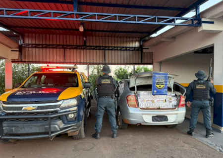 Contratado por R$ 300, homem é preso com carga de cigarros contrandeados