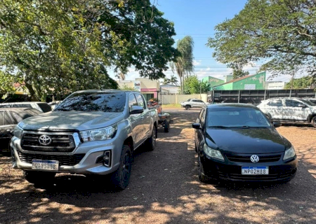 Assaltantes que roubaram muambeiros usando Hilux são presos em flagrante