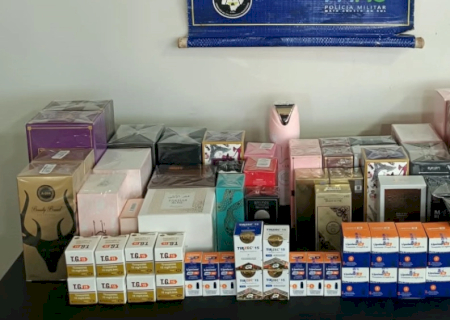 Militar Rodoviária apreende quase R$ 20 mil em medicamentos e perfumes
