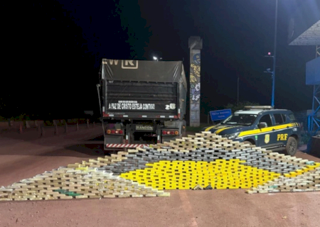 Motorista é preso com 726 quilos de cocaína em MS; 3ª maior apreensão da PRF